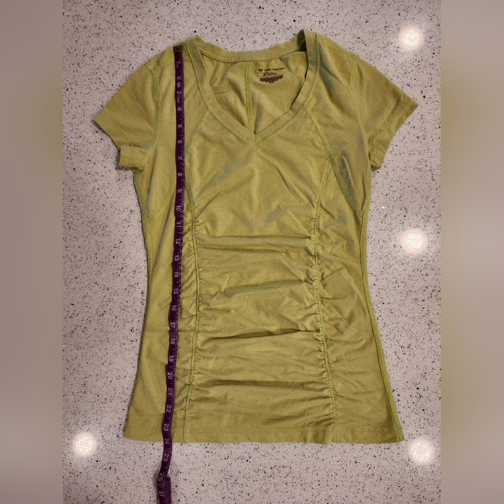 Yellow cap sleeve Tek Gear workout top - Picture 4 of 4